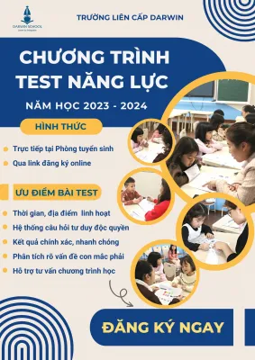 CHƯƠNG TRÌNH TEST NĂNG LỰC CHO NĂM HỌC 2023 - 2024 HOÀN TOÀN MIỄN PHÍ